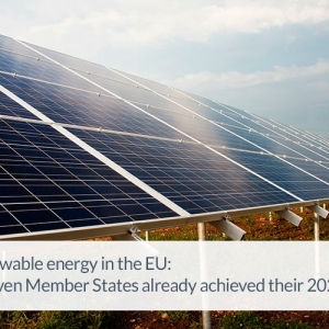 歐盟的可再生能源：11個成員國已經實現了2020年的目標