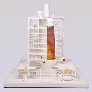一种进口高炉剖面立体展示模型