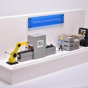 动态流水线可动化立体模型和演示视频（带定制PCB控制板）