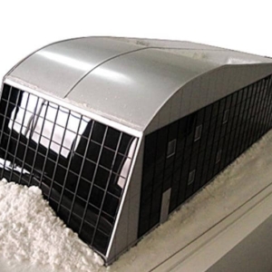 一个高寒仓库的立体模型