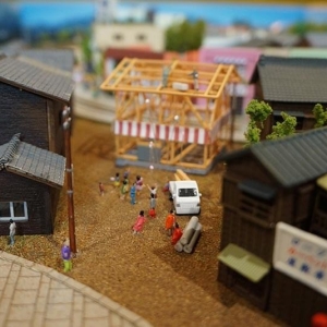 日式主题立体模型