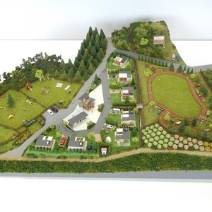 汽车露营地立体模型