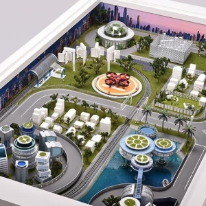 未来城市立体模型