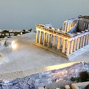 一组单体古建筑立体模型