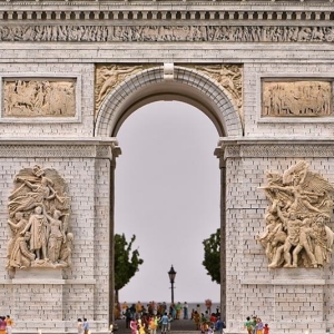 大型模型凯旋门造景立体模型