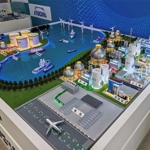 绿电整合系统与氢能应用供应链展示模型