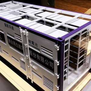 储能柜剖面展示模型